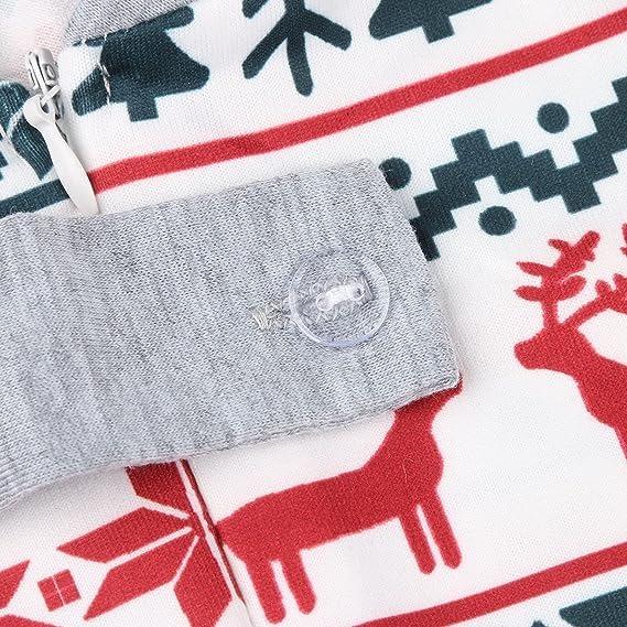 Men's Christmas Matching Sleepwear Cute Cartoon Elk Print - Image 4