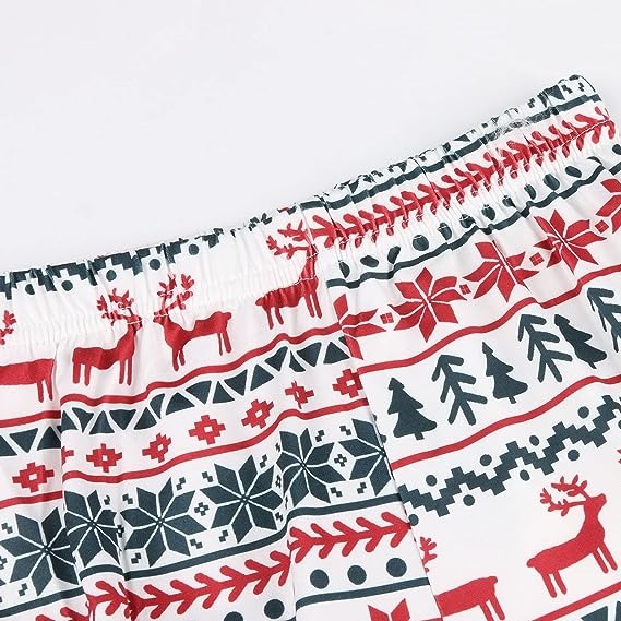 Men's Christmas Matching Sleepwear Cute Cartoon Elk Print - Image 7