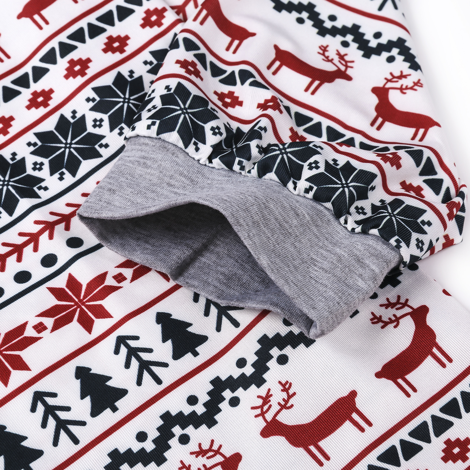 Men's Christmas Matching Sleepwear Cute Cartoon Elk Print - Image 3