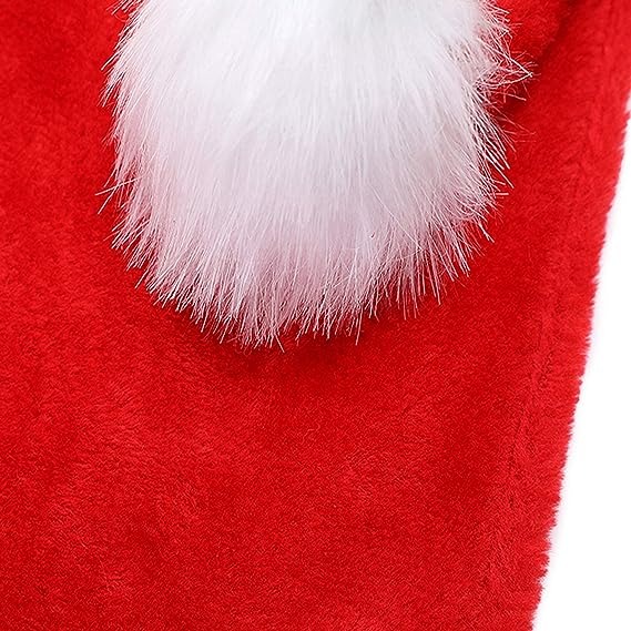 Velvet Plush Super Soft Santa Beanie - Image 4