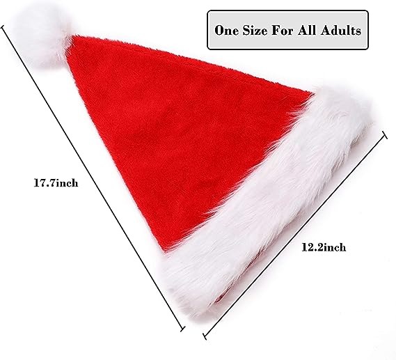 Velvet Plush Super Soft Santa Beanie - Image 5