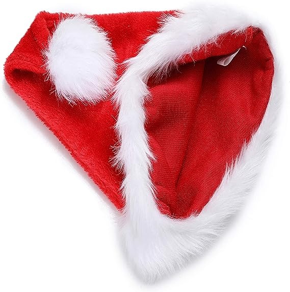 Velvet Plush Super Soft Santa Beanie - Image 2